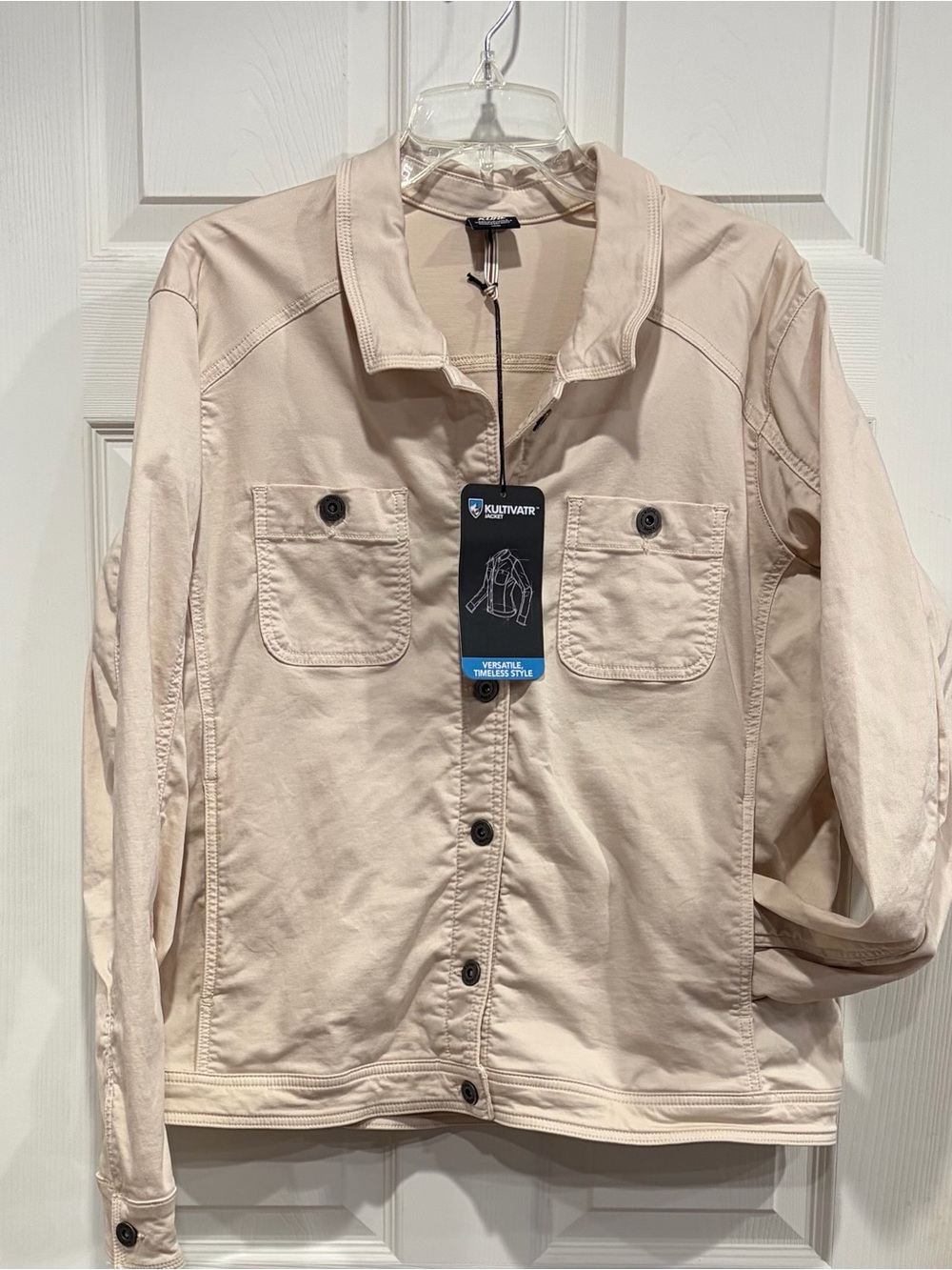 Kuhl Women's XL Kultivatr Jacket Stone Cream White NWT Soft Stretch Twill